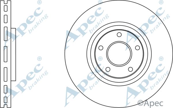 APEC BRAKING stabdžių diskas DSK2880